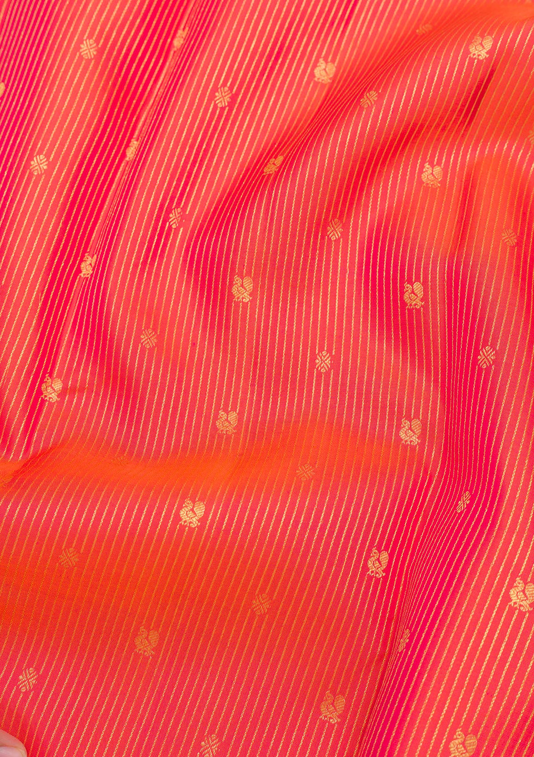 Orange Zariwork Pure Silk Saree