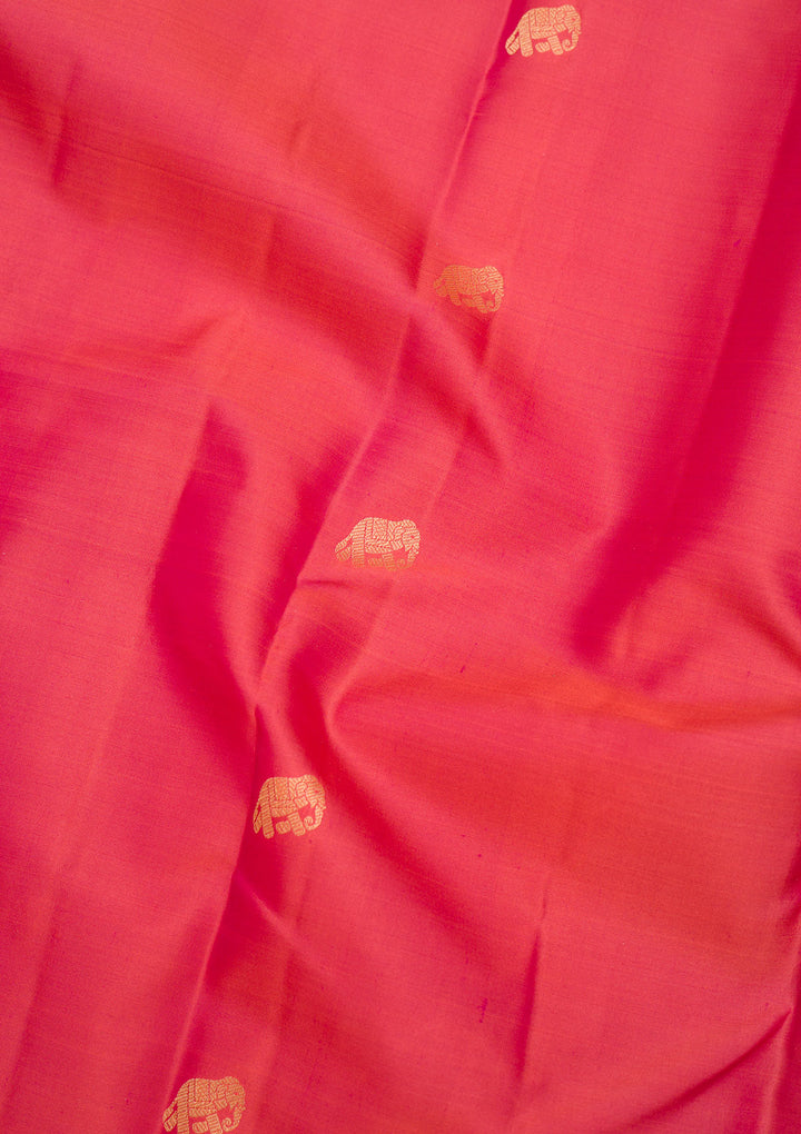 Orange Zariwork Pure Silk Saree