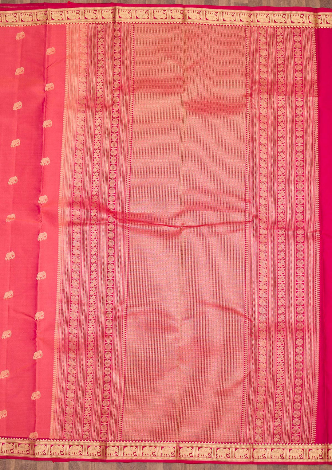 Orange Zariwork Pure Silk Saree