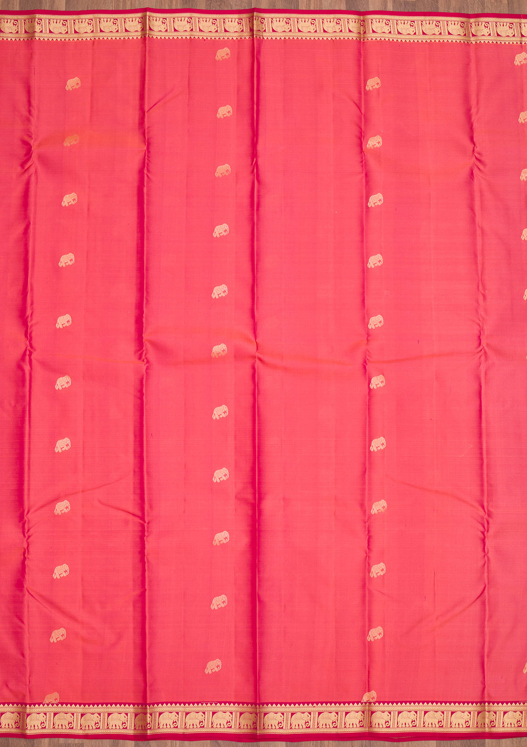 Orange Zariwork Pure Silk Saree