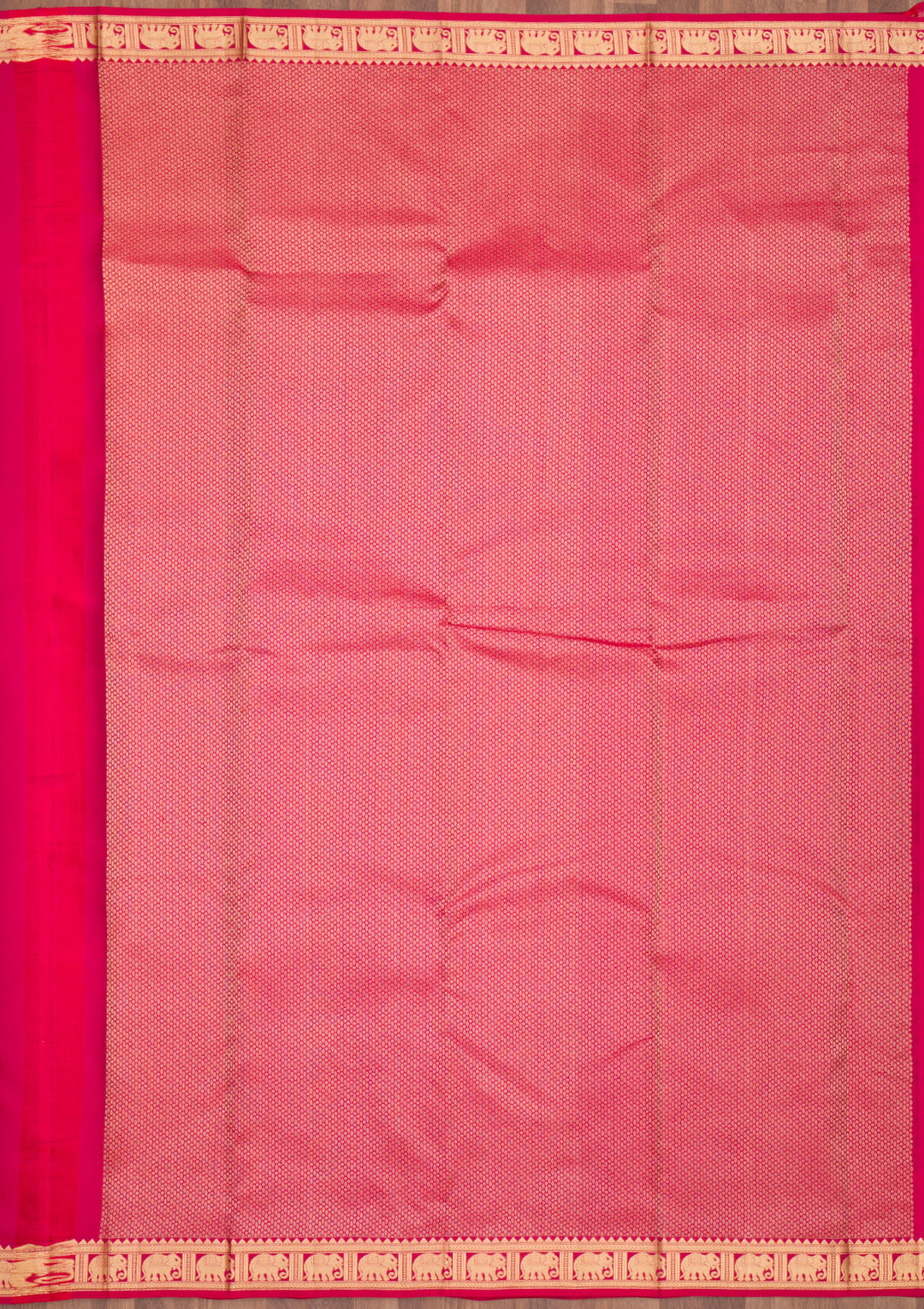 Orange Zariwork Pure Silk Saree