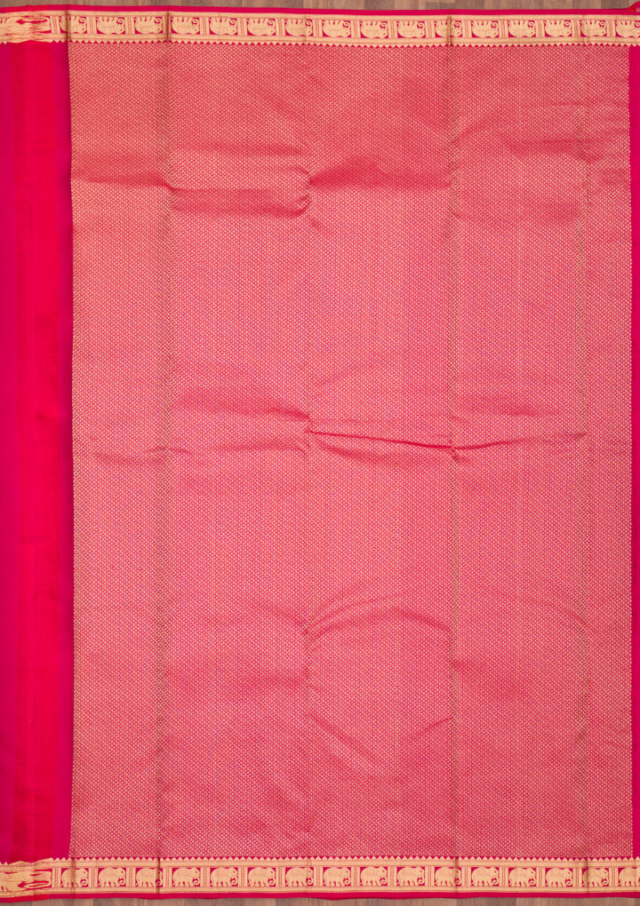 Orange Zariwork Pure Silk Saree