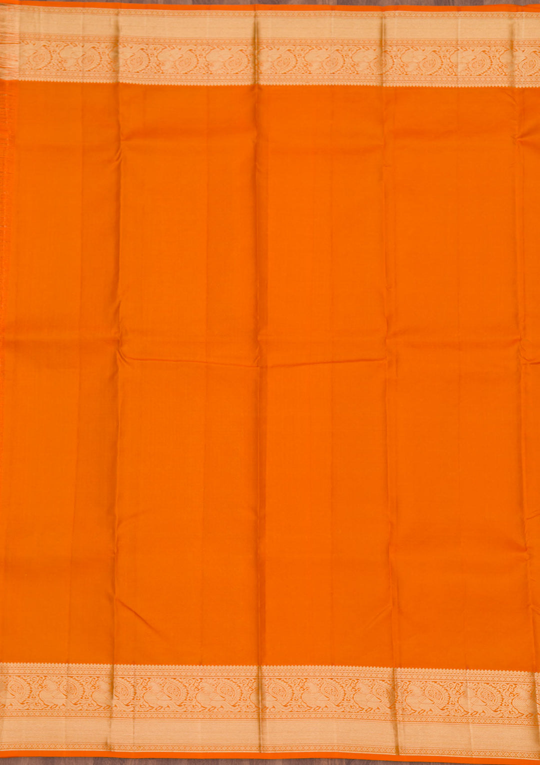 Orange Zariwork Pure Silk Saree