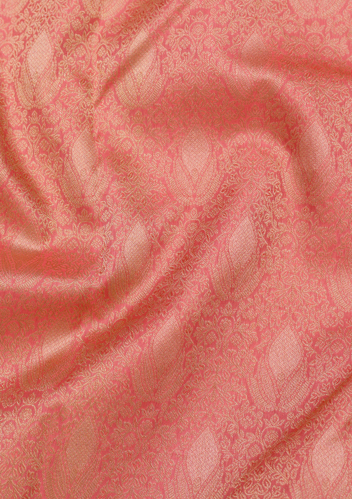 Orange Zariwork Pure Silk Saree