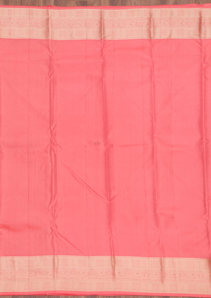 Orange Zariwork Pure Silk Saree