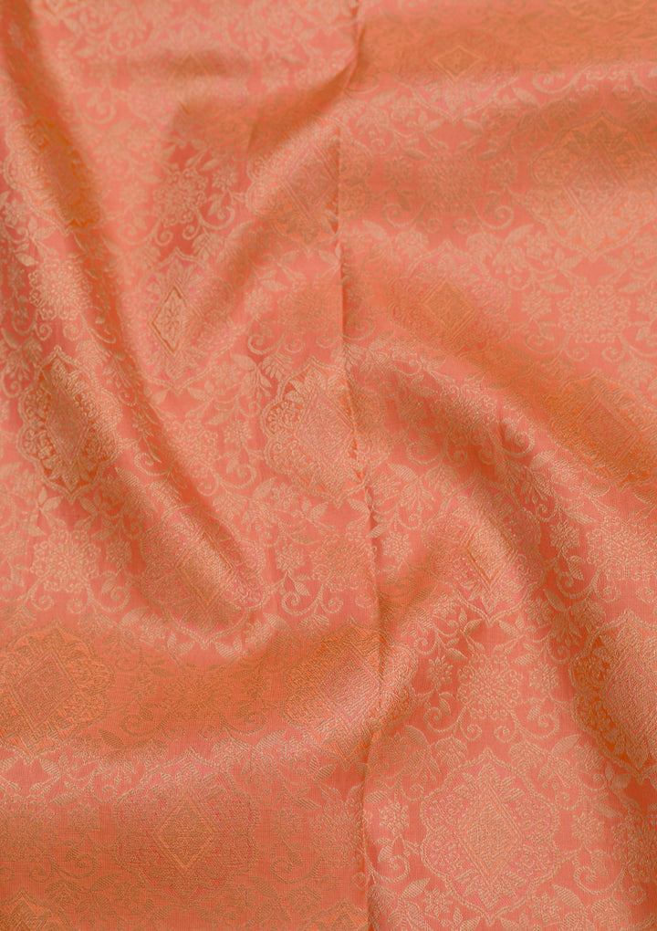 Orange Zariwork Pure Silk Saree
