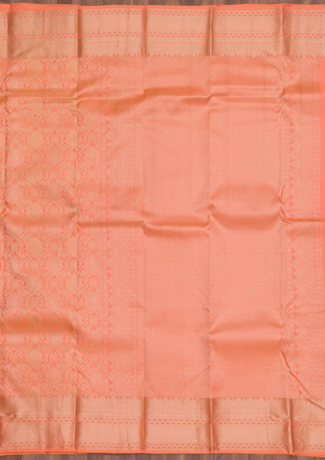 Orange Zariwork Pure Silk Saree