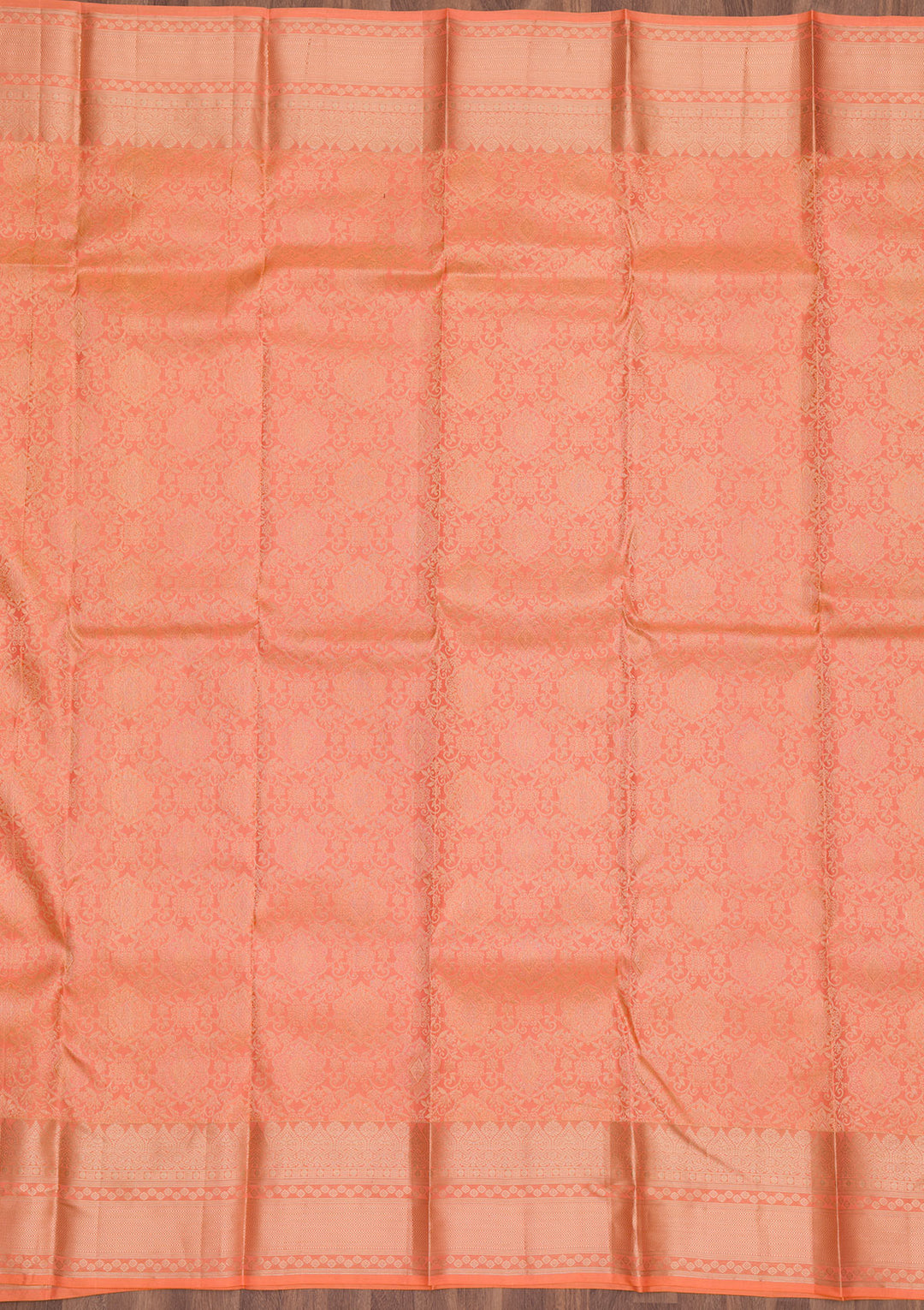 Orange Zariwork Pure Silk Saree