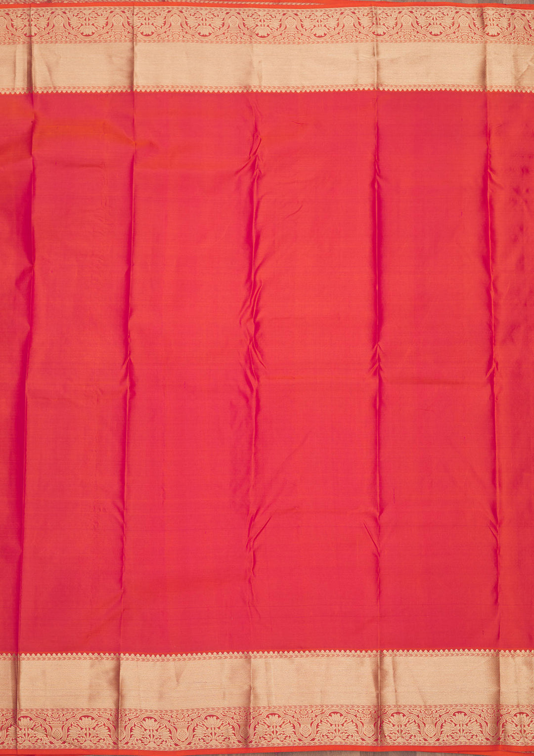 Orange Zariwork Pure Silk Saree