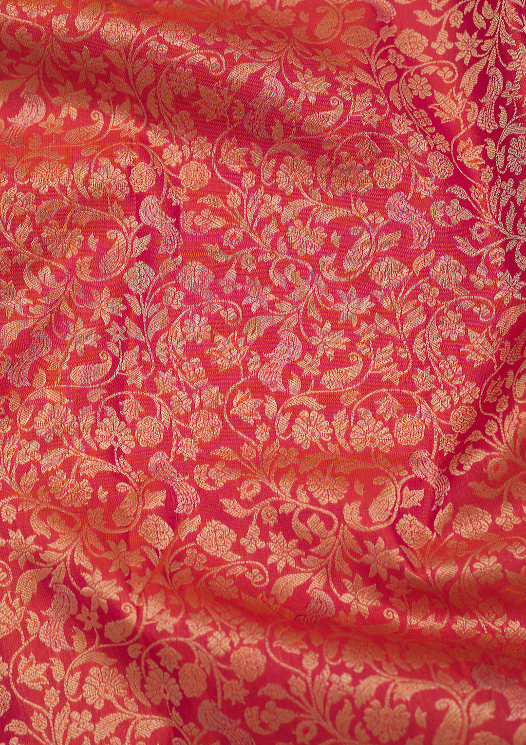Orange Zariwork Pure Silk Saree