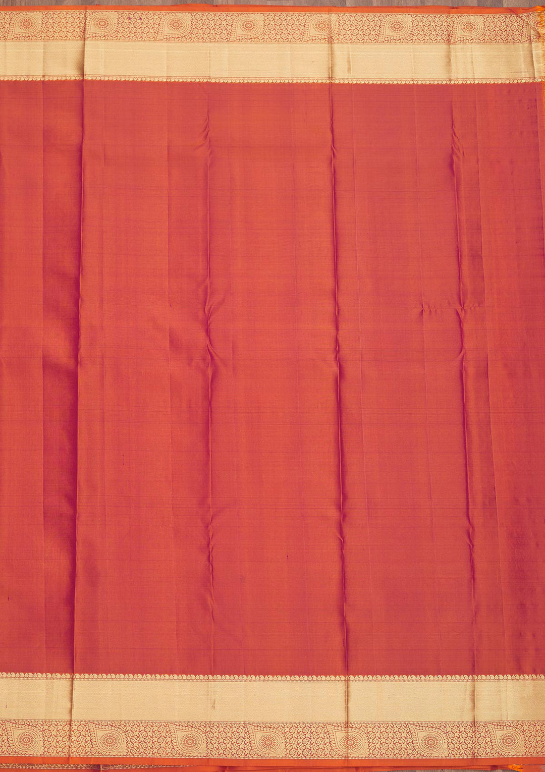 Orange Zariwork Pure Silk Saree