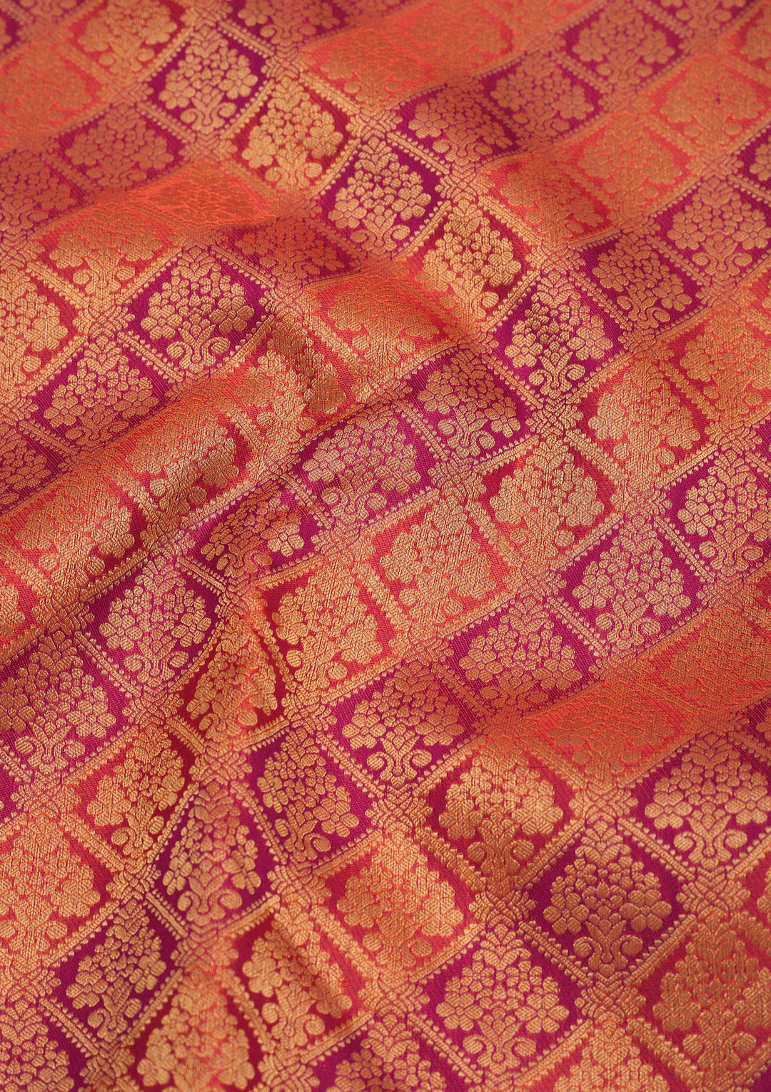 Orange Zariwork Pure Silk Saree