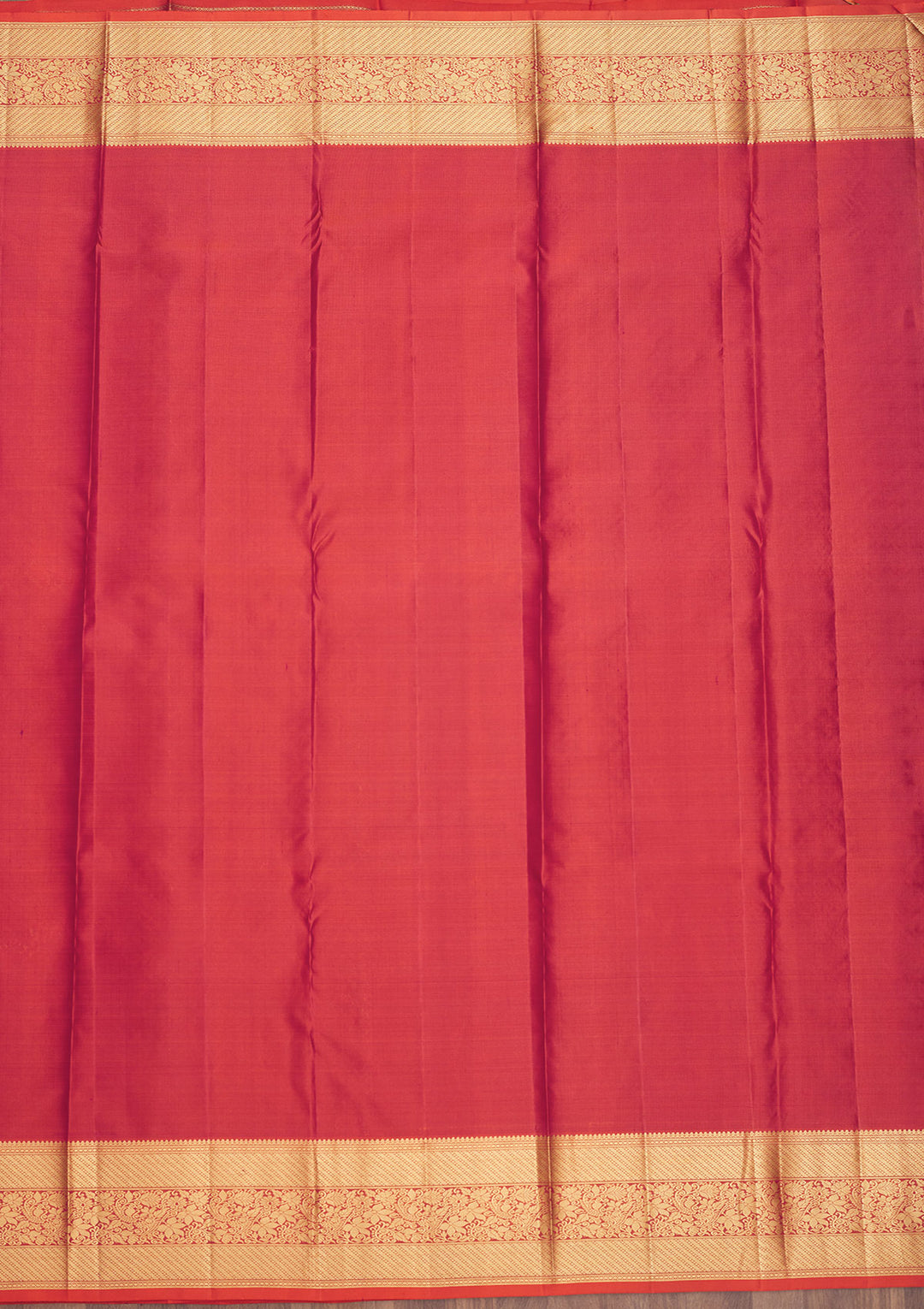 Orange Zariwork Pure Silk Saree