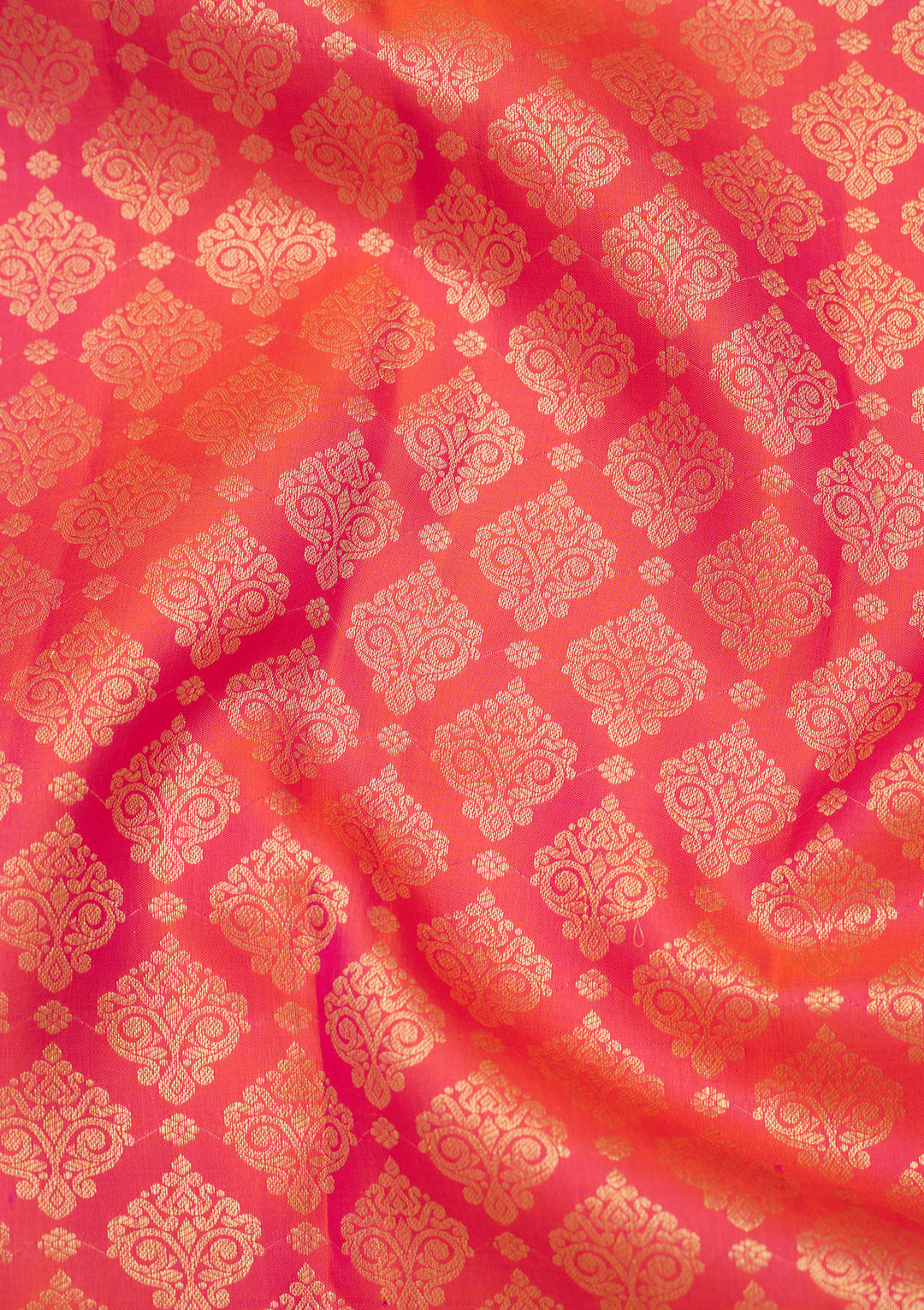 Orange Zariwork Pure Silk Saree