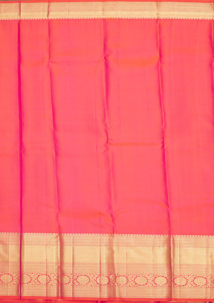 Orange Zariwork Pure Silk Saree