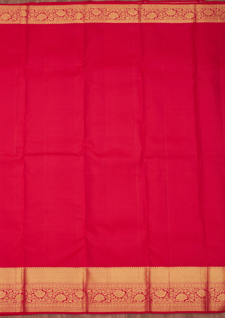 Orange Zariwork Pure Silk Saree