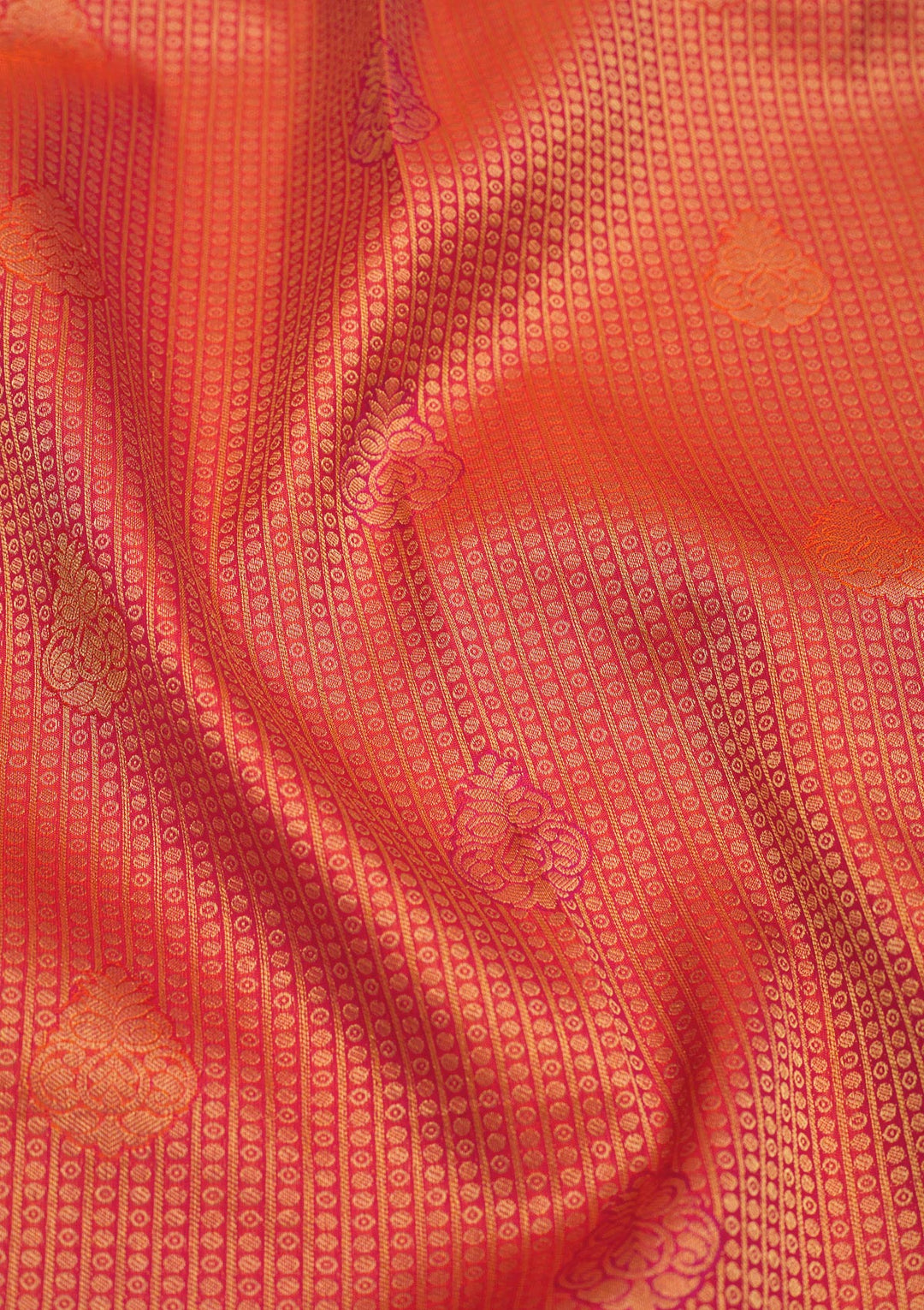 Orange Zariwork Pure Silk Saree