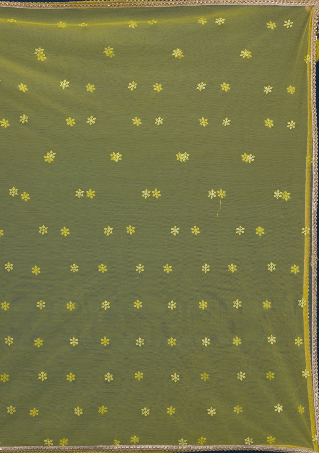Parrot Green Zariwork Banarasi Readymade Anarkali Suit