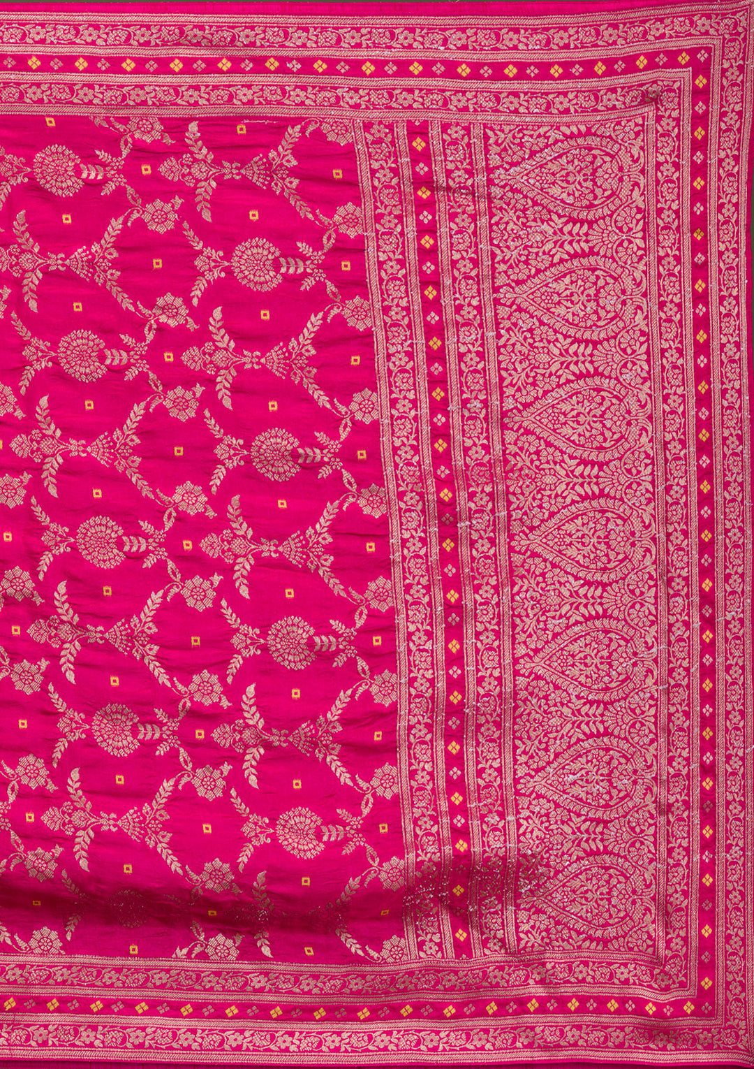 Parrot Green Zariwork Crepe Readymade Salwar Suit