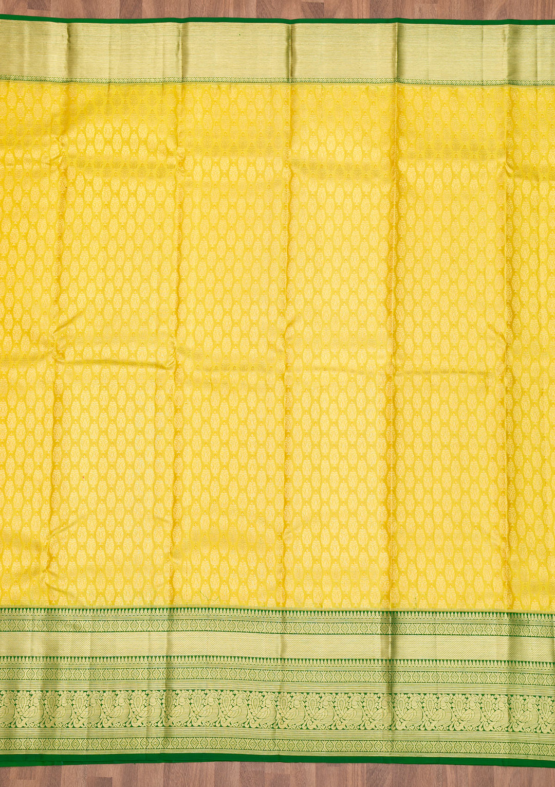 Parrot Green Zariwork Kanjivaram Pure Silk Saree