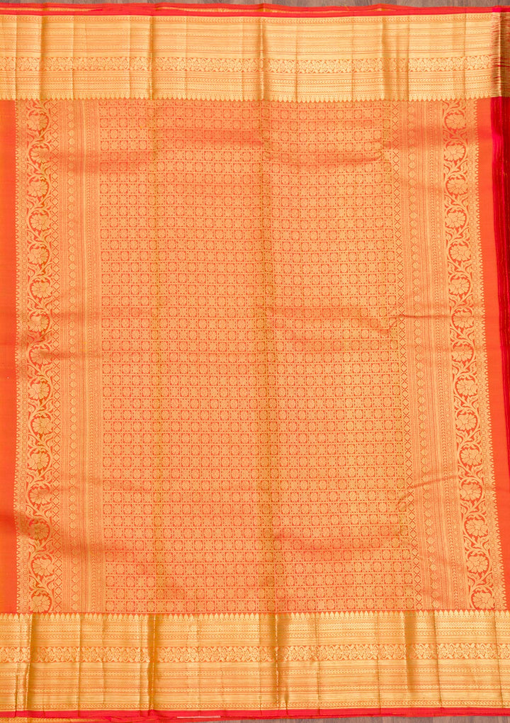 Parrot Green Zariwork Kanjivaram Pure Silk Saree
