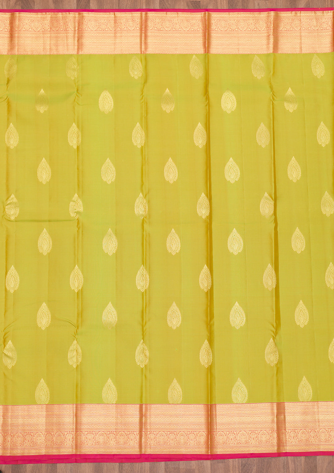 Parrot Green Zariwork Kanjivaram Pure Silk Saree