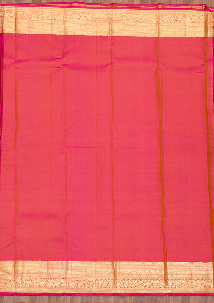 Parrot Green Zariwork Kanjivaram Pure Silk Saree