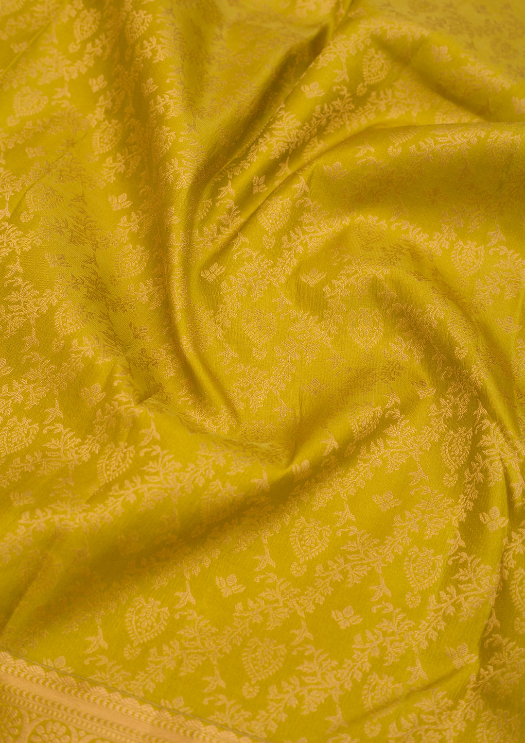 Parrot Green Zariwork Pure Silk Saree