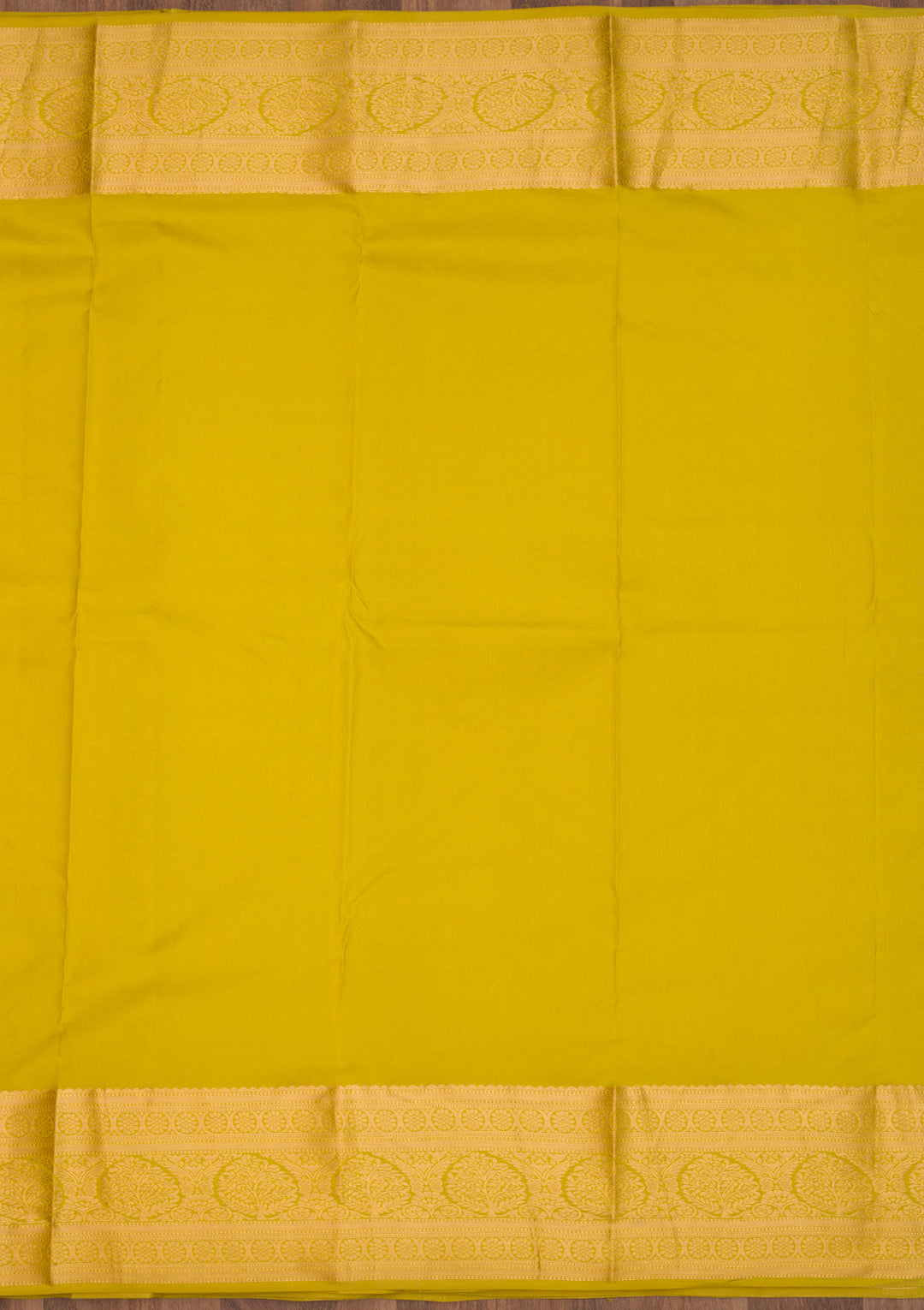 Parrot Green Zariwork Pure Silk Saree