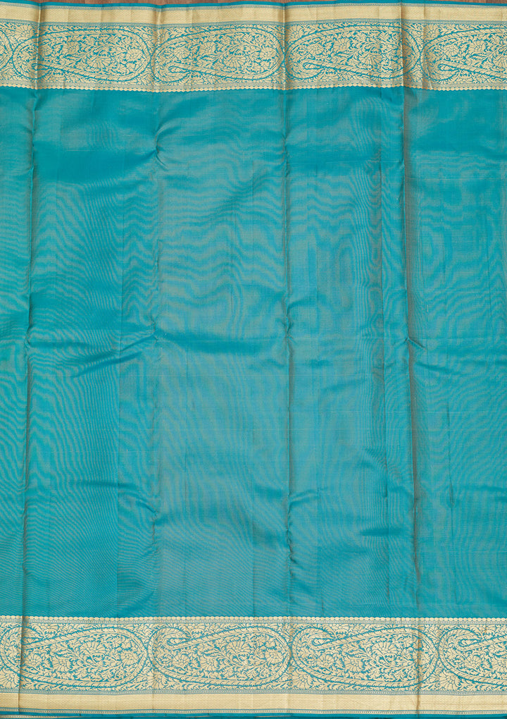 Parrot Green Zariwork Pure Silk Saree
