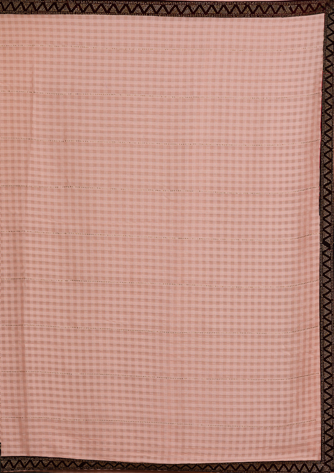 Peach Swarovski Georgette Saree