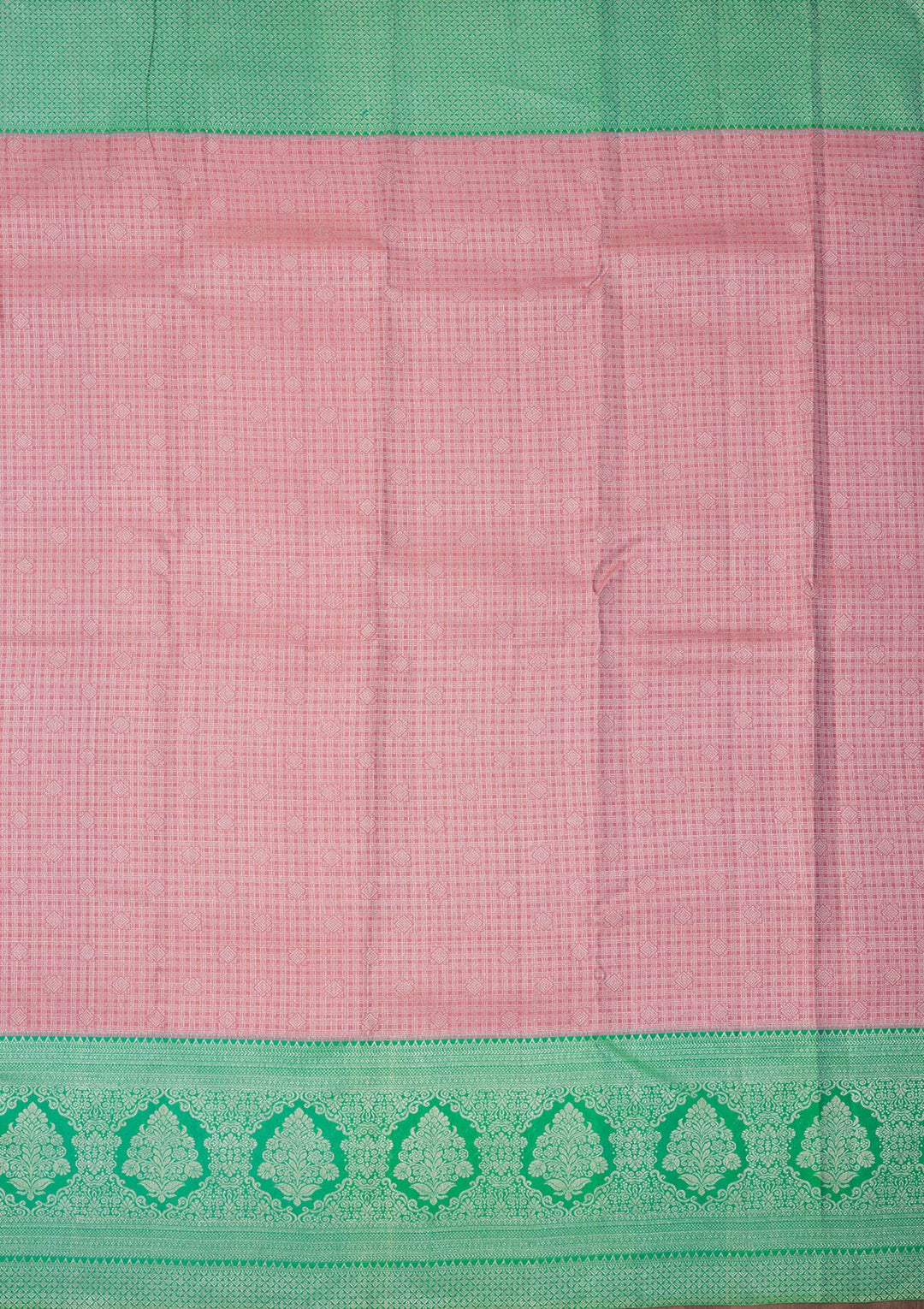 Peach Zariwork Pure Silk Saree