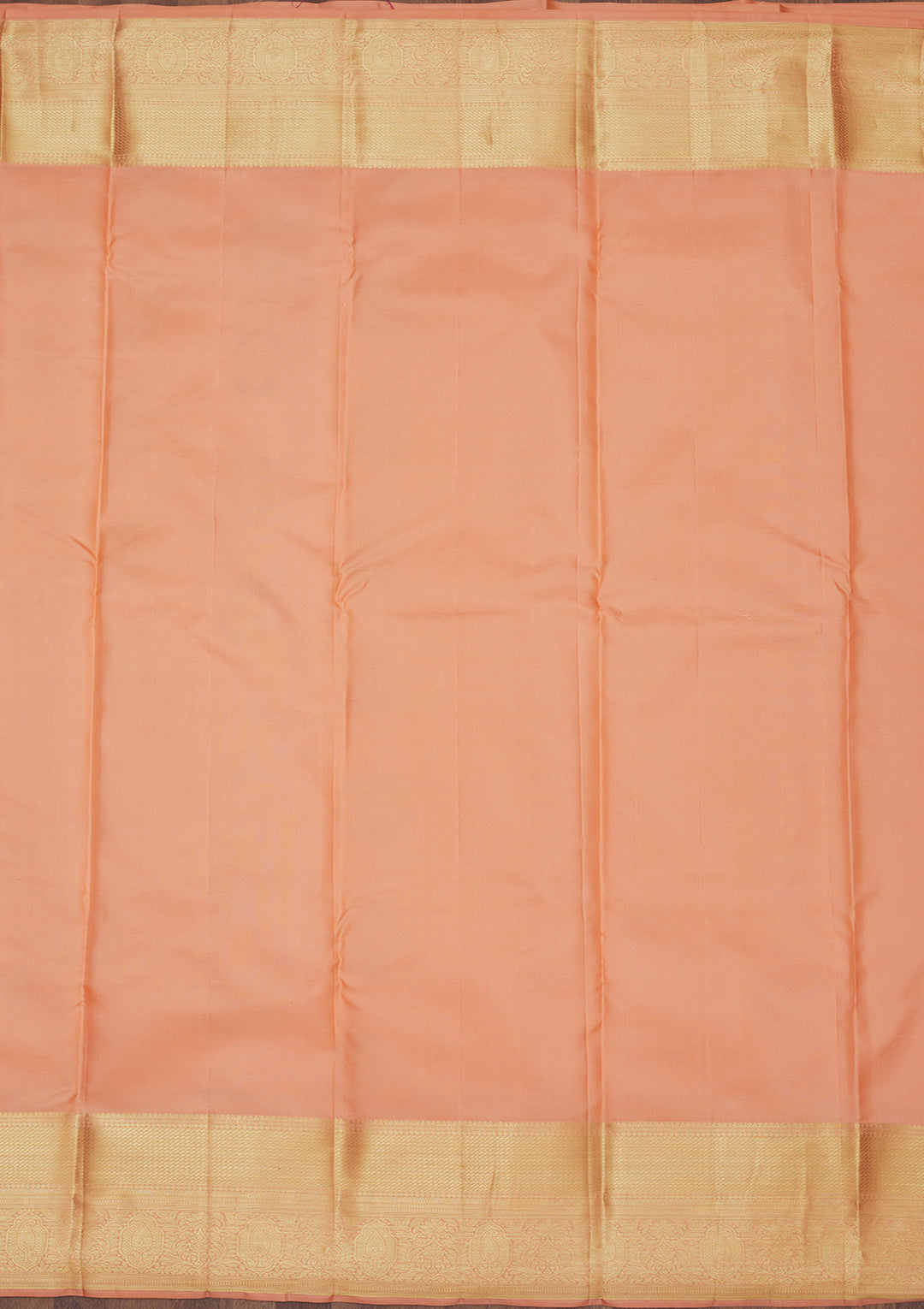 Peach Zariwork Pure Silk Saree