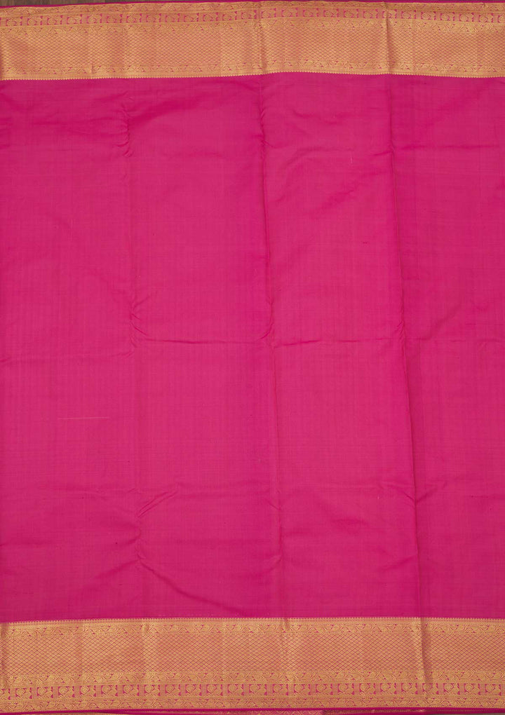Peach Zariwork Pure Silk Saree