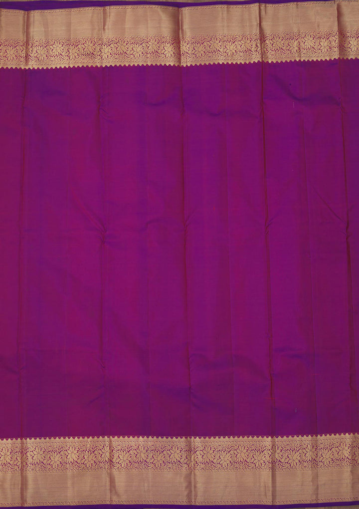Peach Zariwork Pure Silk Saree