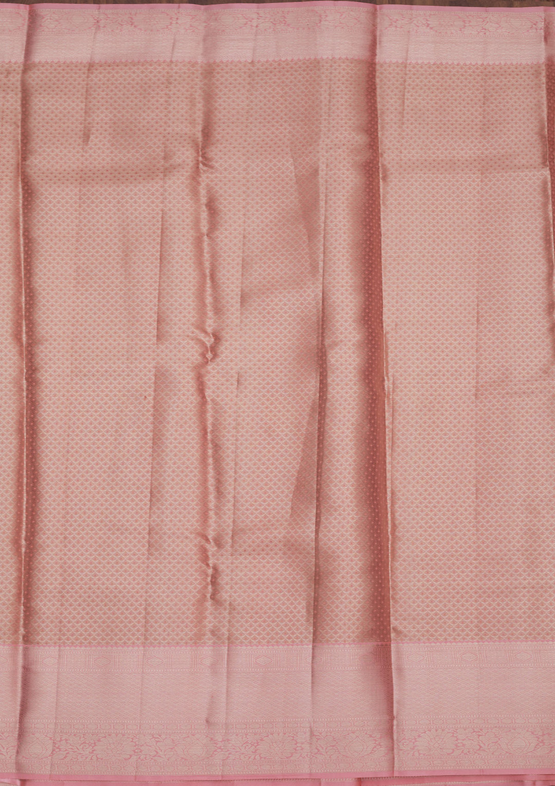 Peach Zariwork Pure Silk Saree