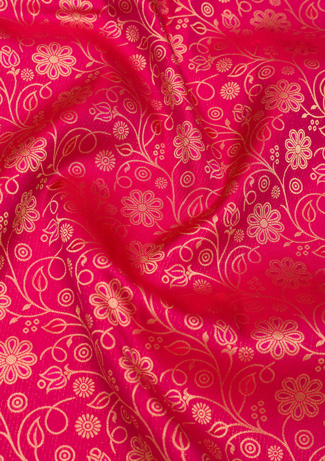 Peach Zariwork Banarasi Pure Silk Saree