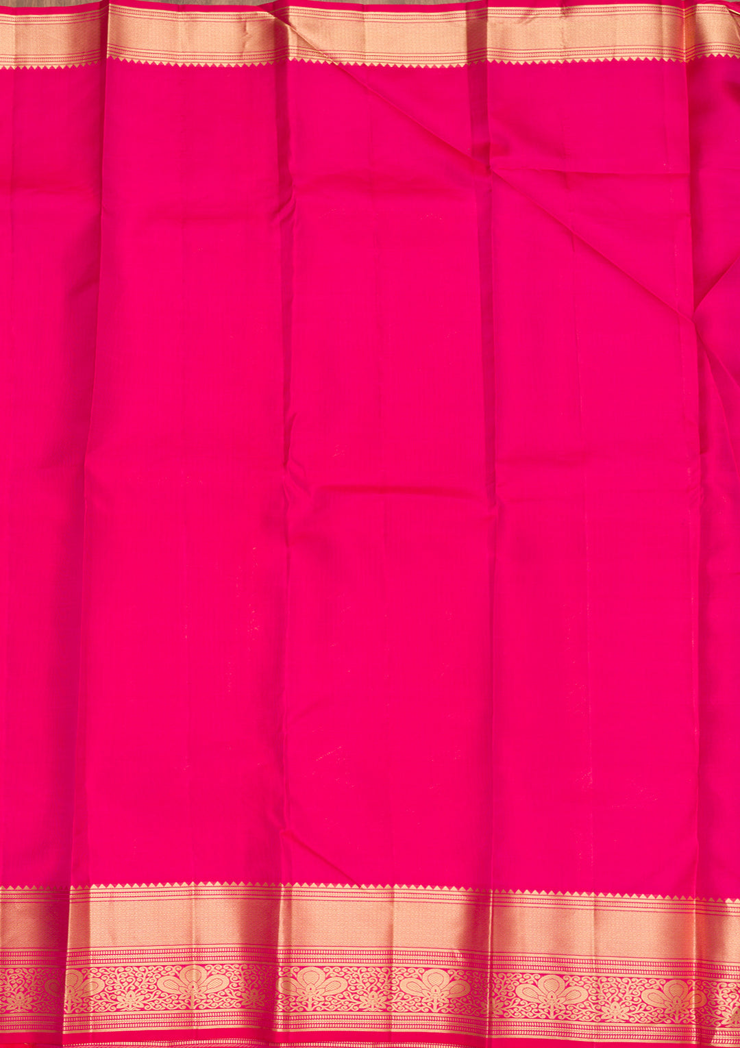 Rani Pink Zariwork Pure Silk Saree