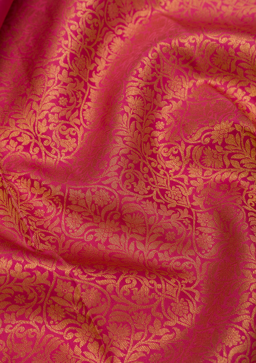 Peach Zariwork Banarasi Pure Silk Saree