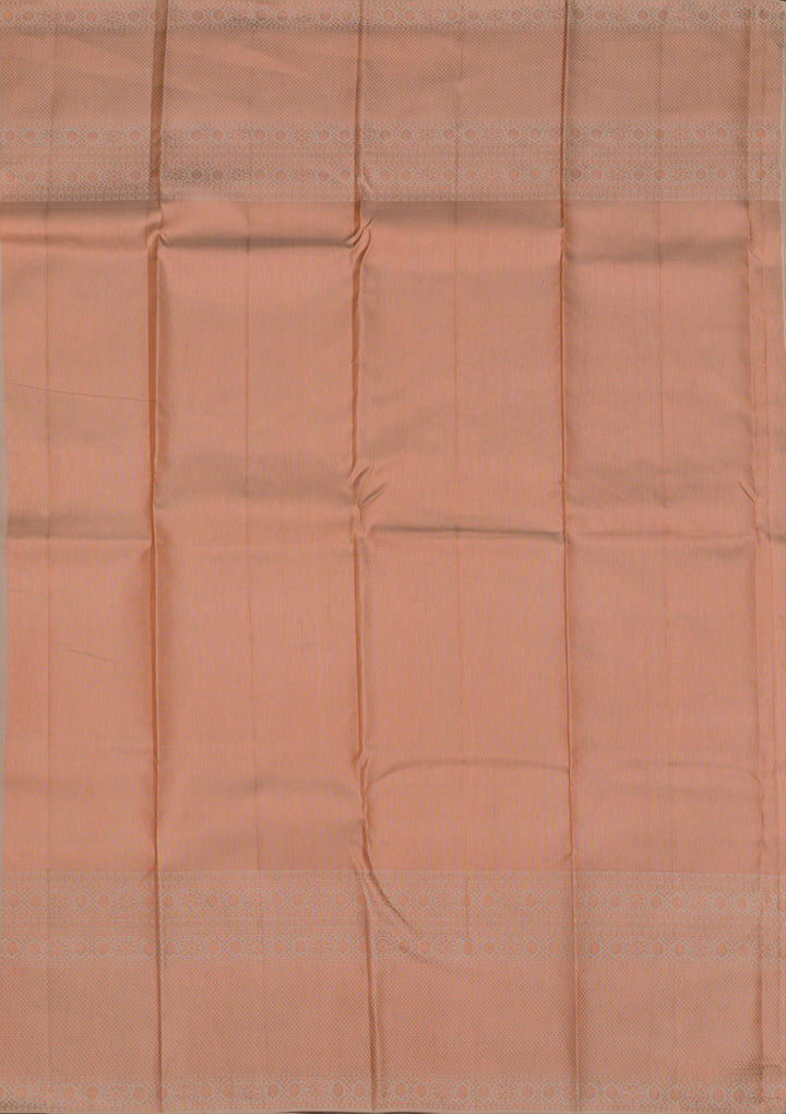 Peach Zariwork Kanjivaram Pure Silk Saree