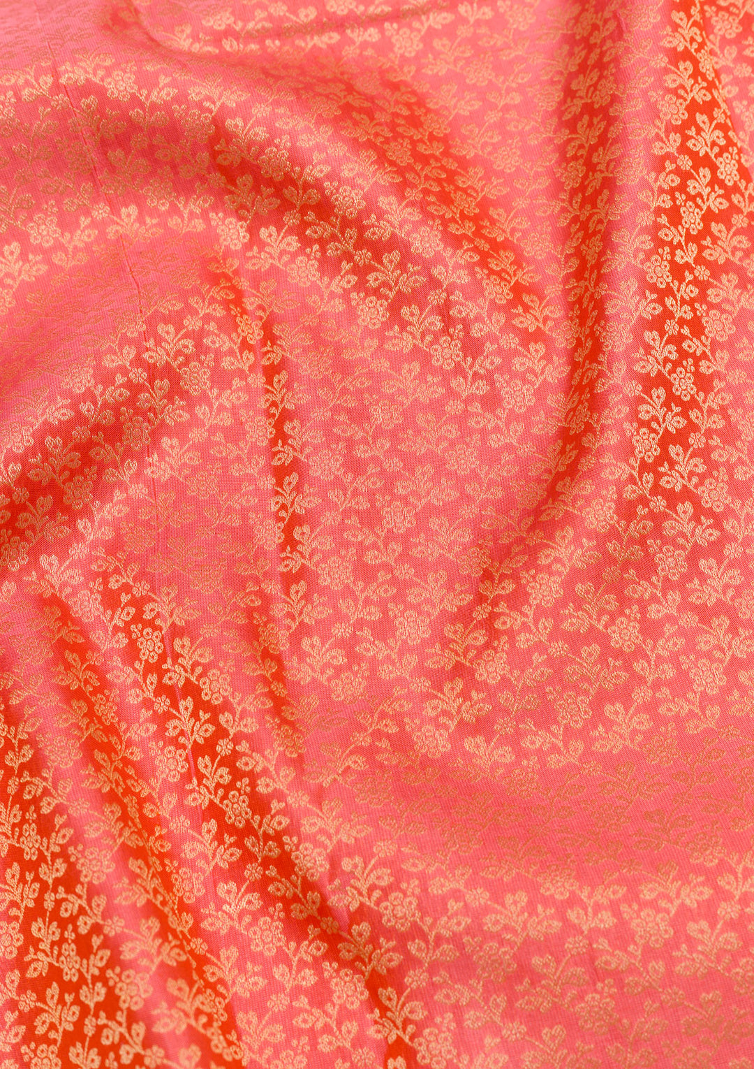 Peach Zariwork Kanjivaram Pure Silk Saree