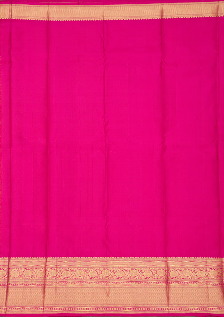 Peach Zariwork Pure Silk Saree