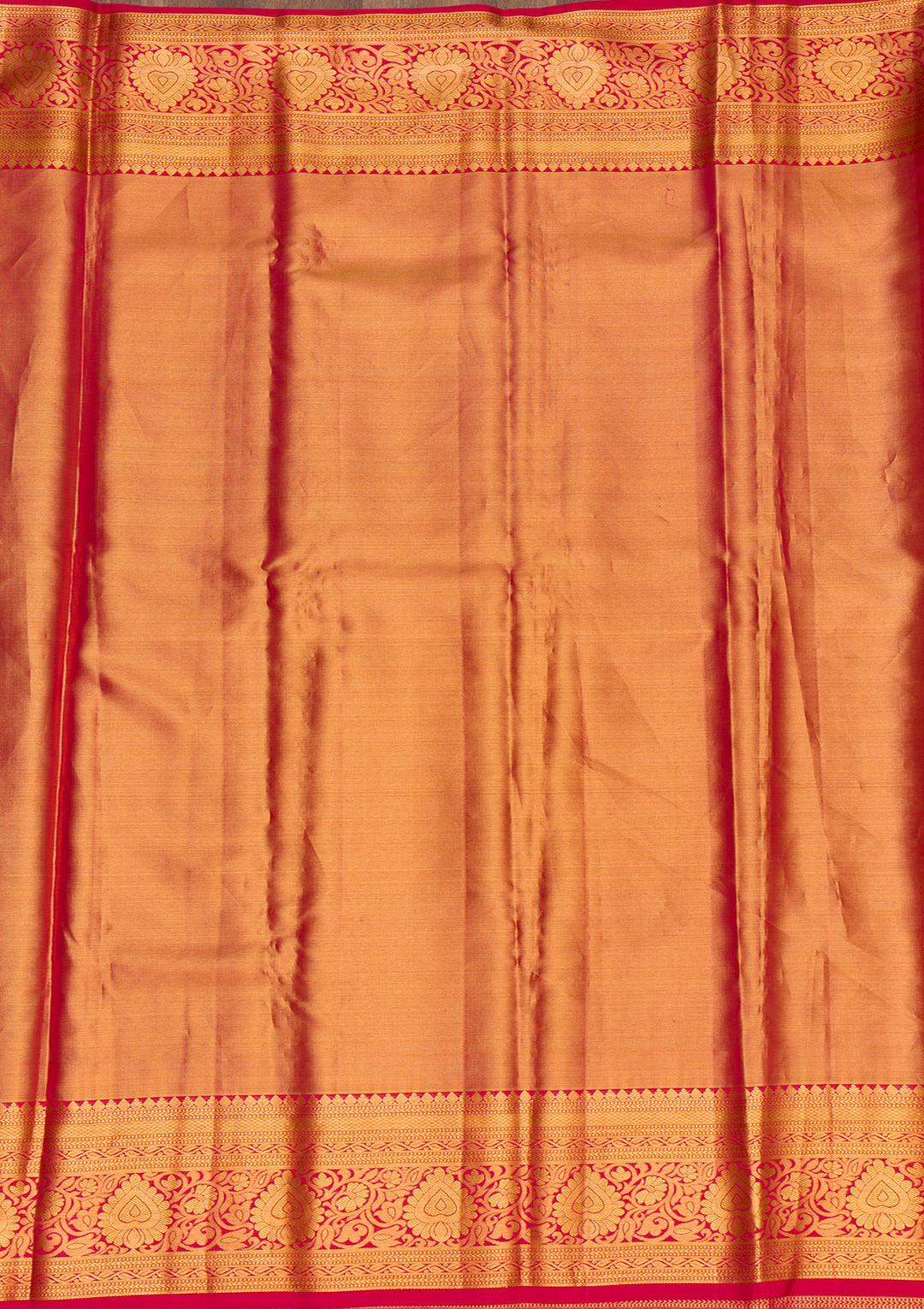 Peach Zariwork Pure Silk Saree