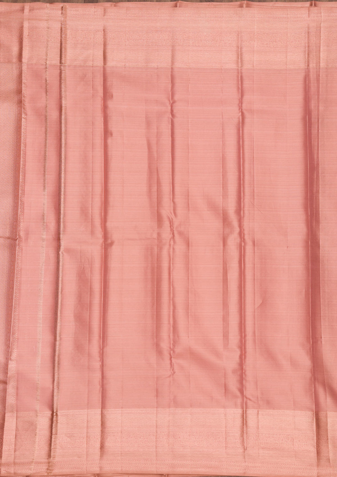 Peach Zariwork Pure Silk Saree