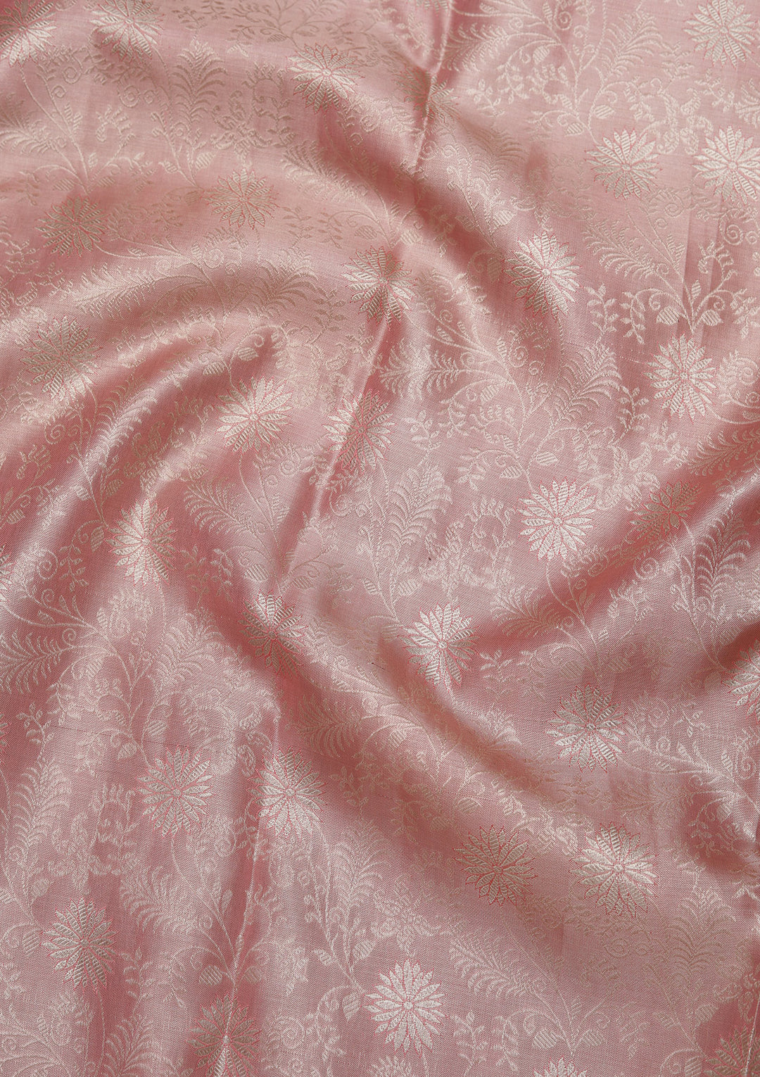 Peach Zariwork Kanjivaram Pure Silk Saree
