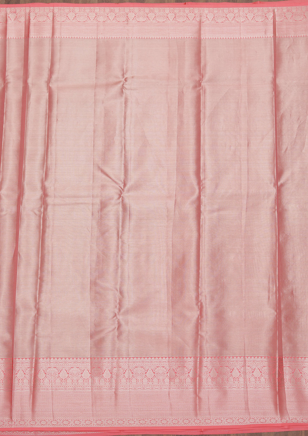 Peach Zariwork Kanjivaram Pure Silk Saree