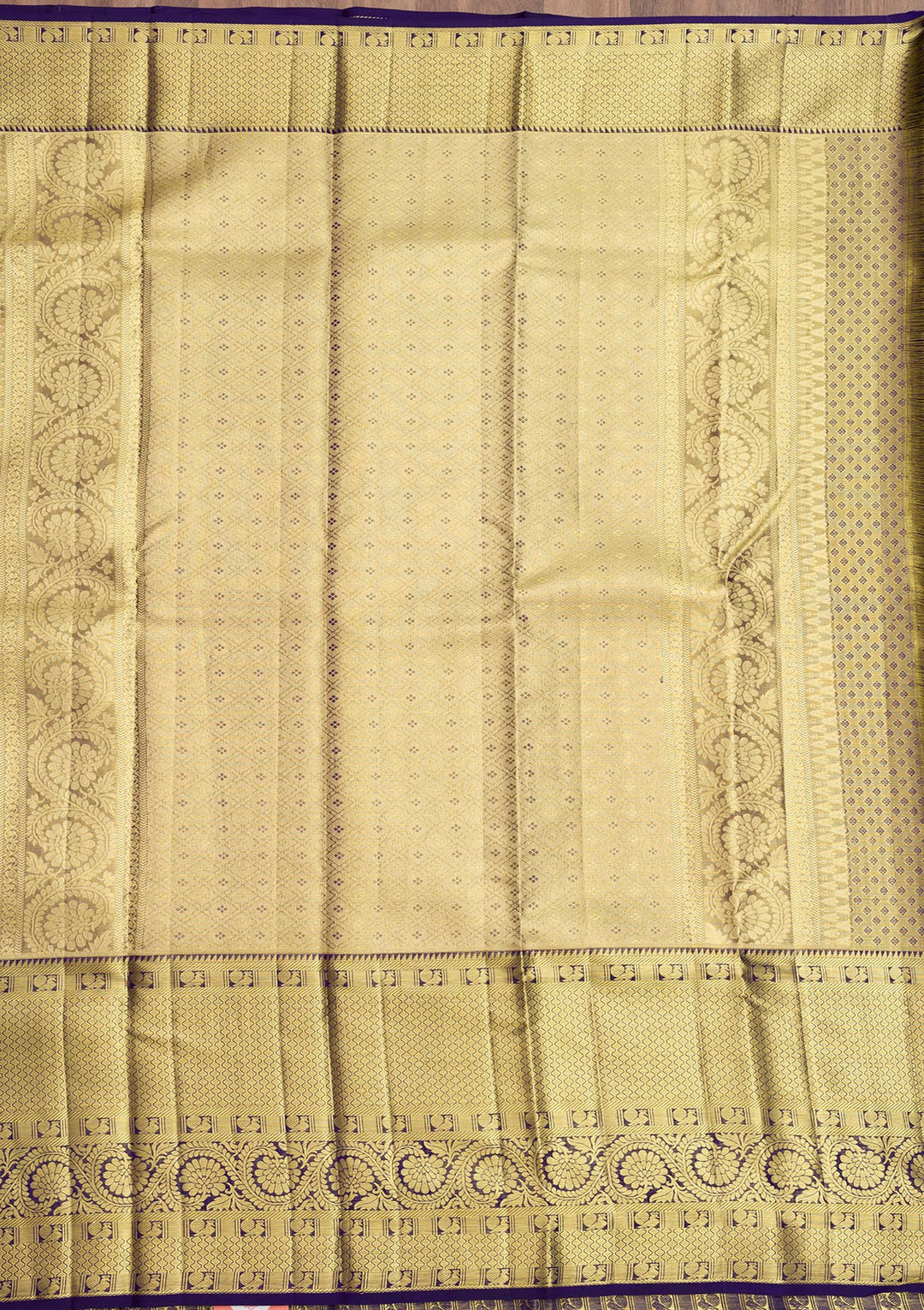 Peach Zariwork Pure Silk Saree