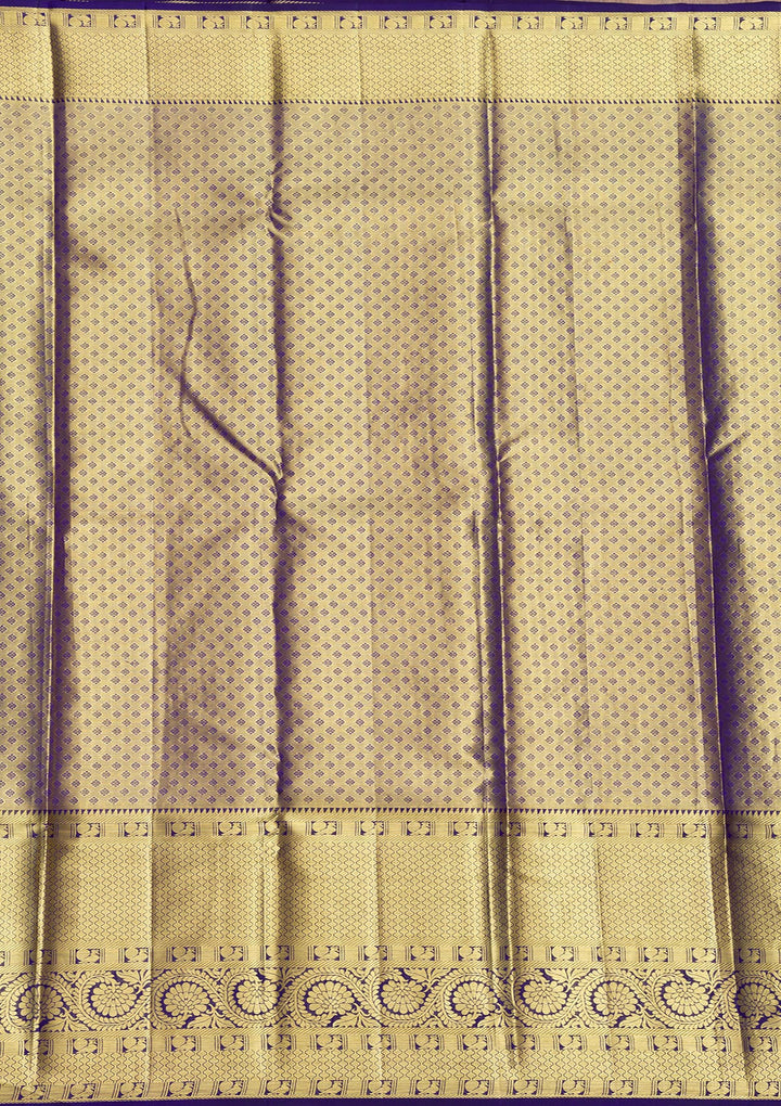 Peach Zariwork Pure Silk Saree