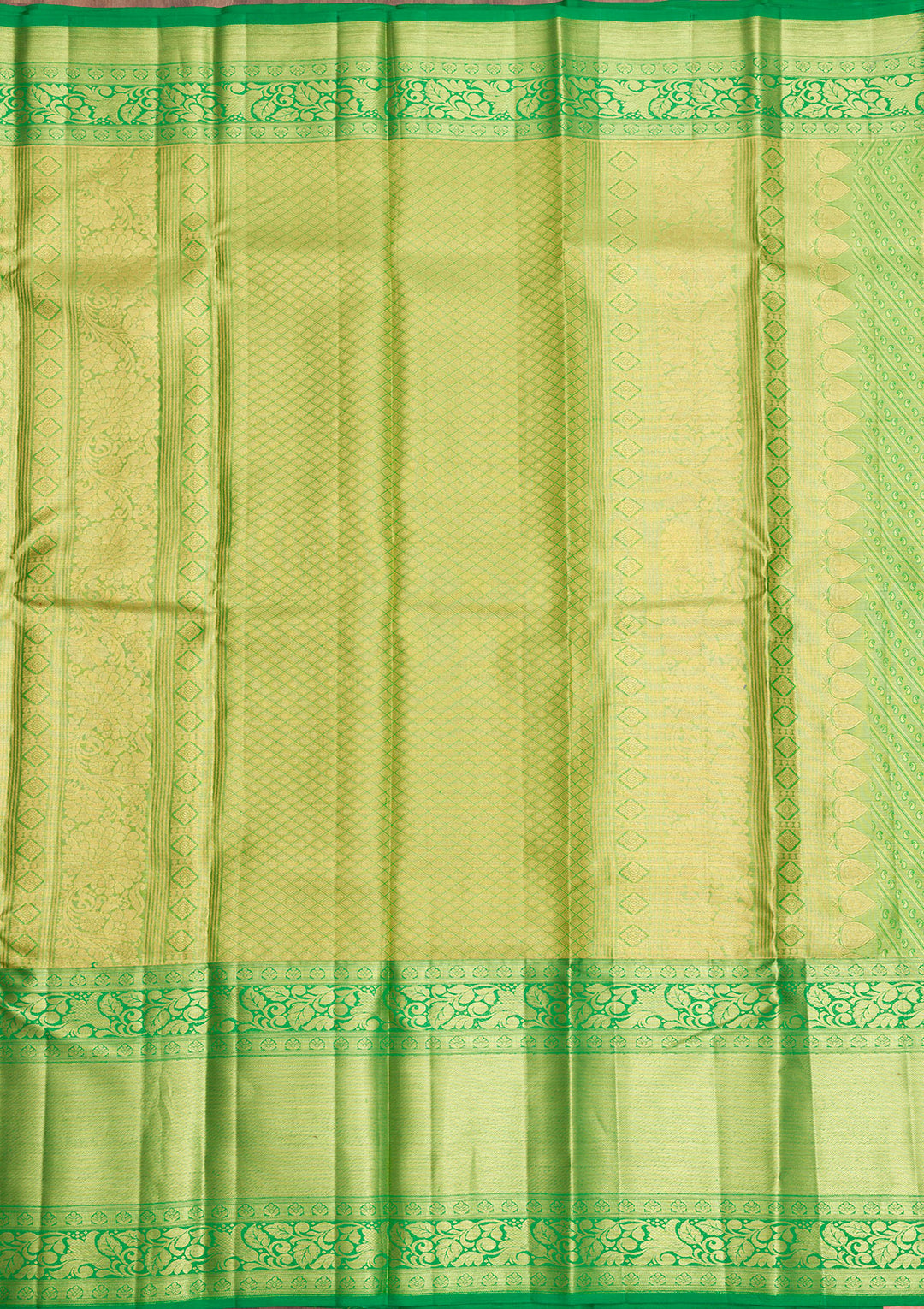 Peach Zariwork Kanjivaram Pure Silk Saree