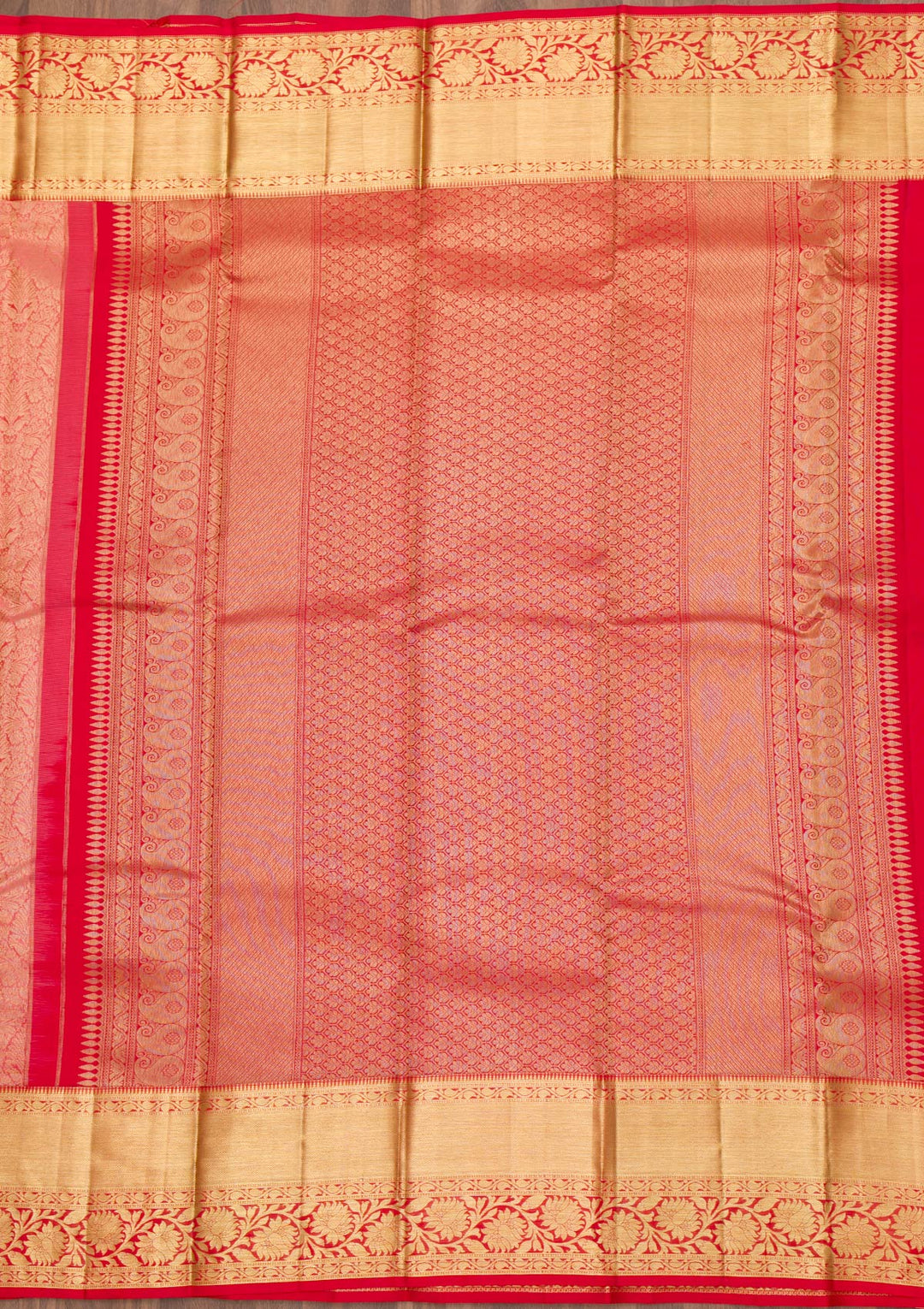 Peach Zariwork Kanjivaram Pure Silk Saree